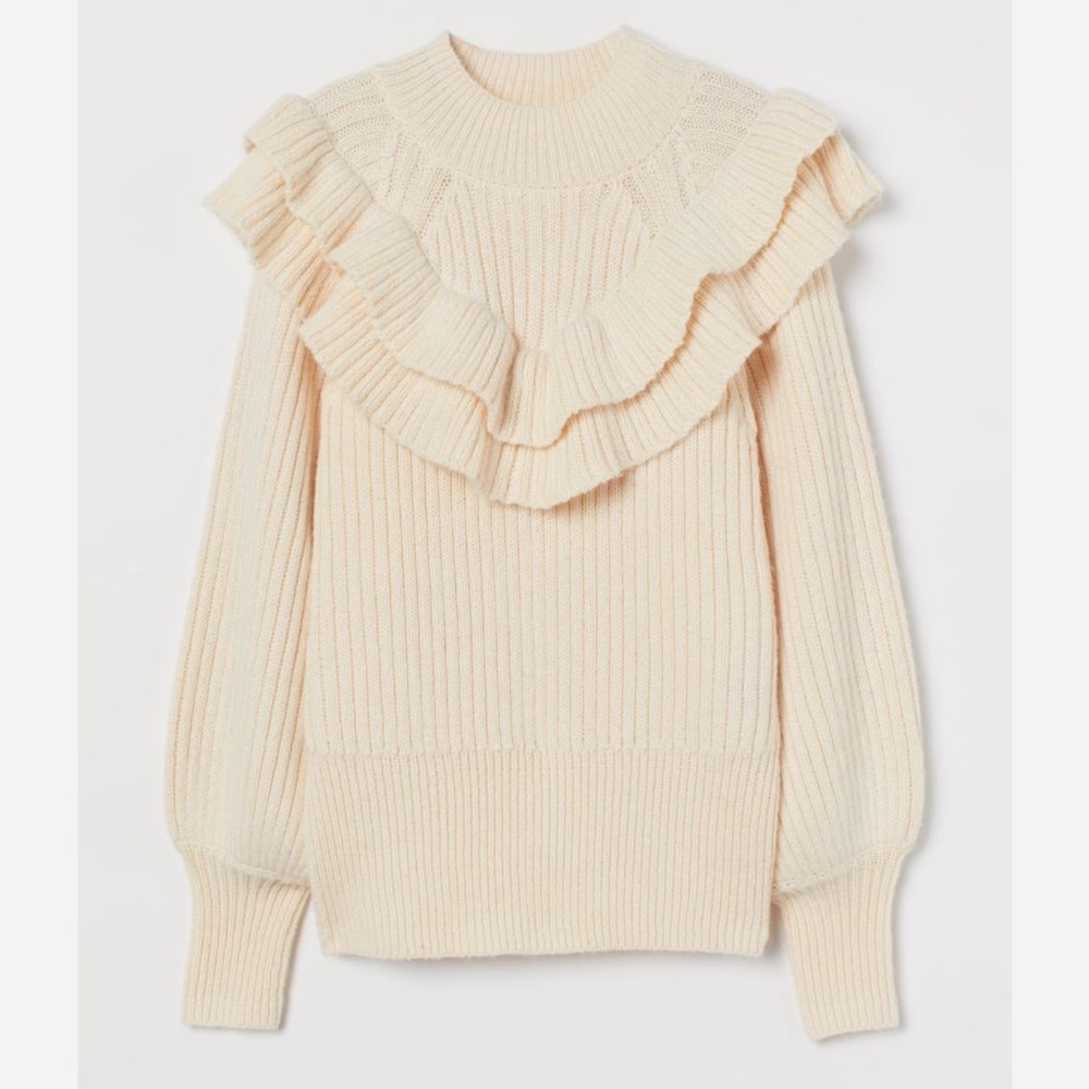 H&M Flounce Ruffle Sweater - Picture 3 of 4